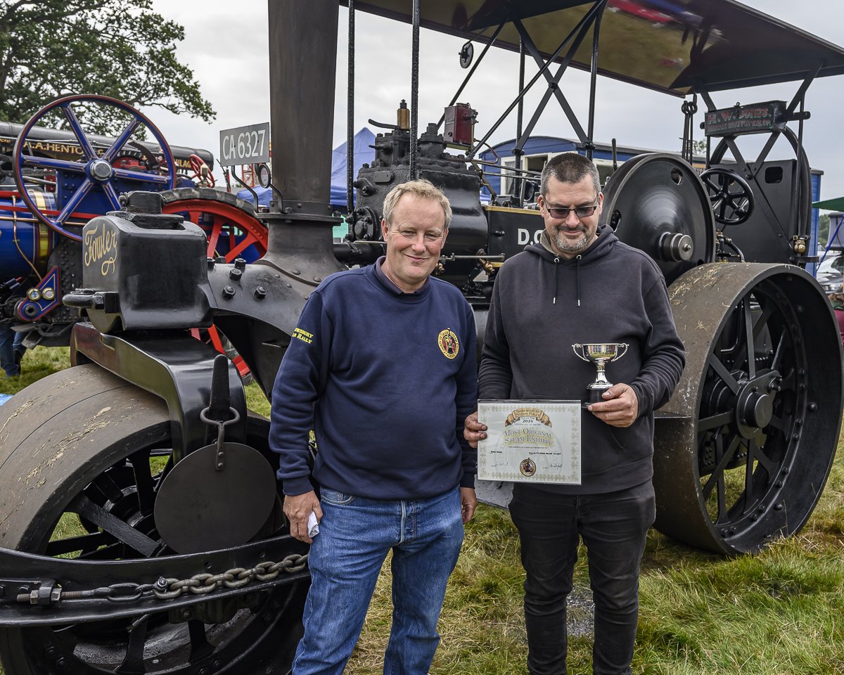 Most Original Steam Exhibit (Ted Jones Memorial Cup) Hedd Jones (Fowler T3 Steam Roller No. 15489)